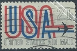 Sellos de America - Estados Unidos -  USA y avión