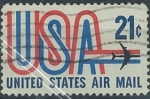 Sellos de America - Estados Unidos -  USA y avión 21