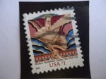Stamps United States -  Wisdom, Rockefeller Center, New York City (Sabiduría, el Rockefeller Center,Nueva York