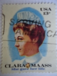 Sellos de America - Estados Unidos -  Clara Maass (1876-1901)-She gave her life (Ella dió su vida)