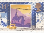 Stamps United Kingdom -  POSTAL NAVIDEÑA