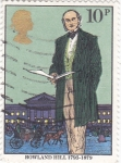 Stamps United Kingdom -  ROWLAND HILL 1795-1879 INVENTOR