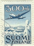 Stamps Finland -  Tetramotor en vuelo - Douglas DC 6