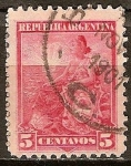 Stamps Argentina -  Sol, Mujer, Océano, heráldico,