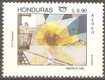 Sellos de America - Honduras -  AVISTAMIENTO  DE  NUEVA  TIERRA
