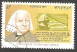 Stamps Cuba -  3653 - Franz Liszt