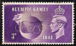 Stamps : Europe : United_Kingdom :  1948 Juegos Olímpicos celebrados en Wembley en julio y agosto.