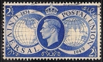 Stamps United Kingdom -  75 Aniversario de la Unión Postal Universal.
