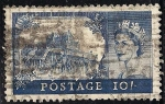 Stamps United Kingdom -  REINA ELIZABETH. Edinburgh castle, Scotland.