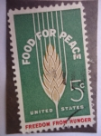 Sellos de America - Estados Unidos -  United States- Food for Peace - Freedom from Hunger - Alimento para la paz-Proteción contra el hambr