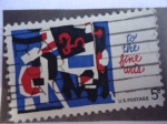 Stamps United States -  U.S. Postage-To the fine Arts - A las Bellas Artes