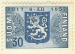 Sellos del Mundo : Europe : Finland : Escudo de Finlandia