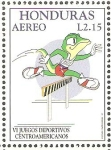 Stamps Honduras -  VI  JUEGOS  DEPORTIVOS  CENTROAMERICANOS.  CARRERA  DE  OBSTÀCULOS.