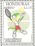 Stamps Honduras -  VI  JUEGOS  DEPORTIVOS  CENTROAMERICANOS.  TENIS