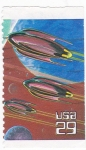Stamps United States -  ILUSTRACIÓN NAVES ESPACIALES
