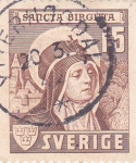 Stamps Sweden -  SANTA BRIGITTA