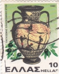 Stamps : Europe : Greece :  JARRÓN