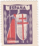 Stamps Spain -  Pro Tuberculosos- Cruz de Lorena  (10)