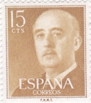 Stamps : Europe : Spain :  General Franco (10)