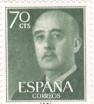 Stamps Spain -  General Franco (10)