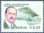 Stamps Italy -  2566 - Pioneros de la aviacion italiana - Alessandro Marchetti