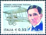 Stamps Italy -  2563 - Pioneros de la aviacion italiana - Mario Calderara
