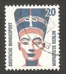 Stamps Germany -  1230 - Cabeza de Nefertiti, en el Museo Egipcio de Berlin