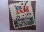 Stamps United States -  Bandera- Casa Blanca
