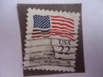 Stamps : America : United_States :  Bandera y Capitolio
