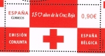 Stamps Spain -  Edifil  4828  150 años de la Cruz Roja Emisión conjunta España-Bélgica.  