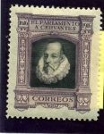 Stamps Spain -  III Centenario de la Muerte de Cervantes. Oleo supuesto de Cervantes