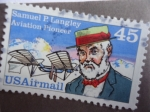 Stamps : America : United_States :  USA Irmail - Samuel P.Langley, Aviation Pioneer.