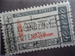 Stamps : America : United_States :  The United States of America - Credo Americano -Thomas Jefferson.