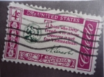 Stamps United States -  The United States of America - Credo Americano -Abraham Lincoln.