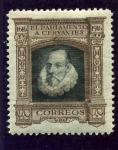 Stamps Europe - Spain -  III Centenario de la Muerte de Cervantes. Oleo supuesto de Cervantes