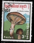 Stamps Cambodia -  ARMILLARIA MELLEA