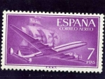 Stamps Spain -  Superconstellation y nao 