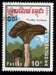 Stamps Cambodia -  paxillus involutus