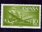 Sellos de Europa - Espa�a -  Superconstellation y nao 