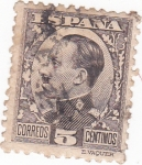 Stamps Spain -  Alfonso XIII- Tipo Vaquer de perfil (10)