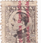Stamps Spain -  Alfonso XIII-Sobrecargados (10)