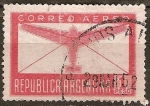 Sellos de America - Argentina -  Correo aéreo (Avión y Sobre).
