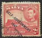 Stamps Malta -  Victoria and Citadel, Gozo
