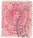 Stamps Spain -  Alfonso XIII -Medallón (10)