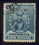 Stamps America - Peru -  1896-1899 Pizarro - Ybert:110