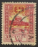 Stamps : Asia : Sri_Lanka :  La roca de Sigiriya