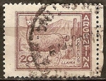 Stamps : America : Argentina :  Llama.