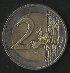 monedas de Europa - Alemania -  MONEDA DOS EUROS - FRONTAL