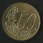 monedas de Europa - Alemania -  MONEDA CINCUENTA EURO CENT - FRONTAL
