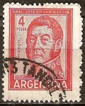 Stamps Argentina -  José Francisco de San Martín (1778-1850).